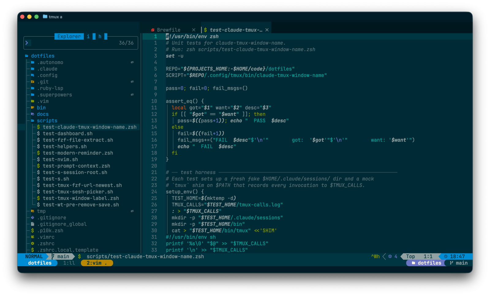 Neovim with LazyVim, Solarized Dark, JetBrainsMono Nerd Font